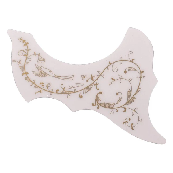 Authentic Maxbell Left Handed 40 41'' Folk Guitar Pickguard Anti Scratch Plate Cold White Certified