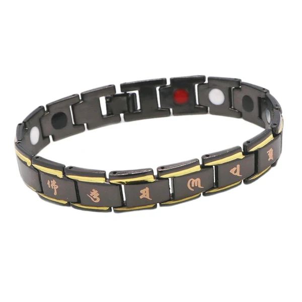 Easy-to-Use Maxbell Retro Mangetic Bracelet Buddha Bracelet Men Fashion Jewelry Birthday Gift Versatile