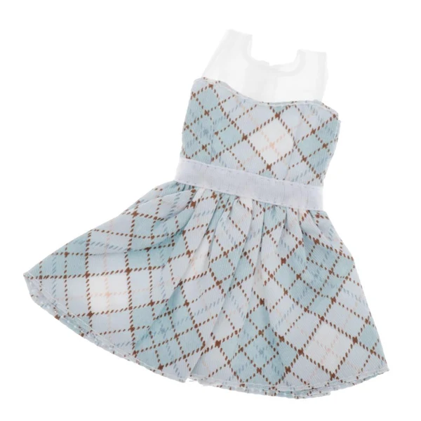 Selected Maxbell Lovely Doll Mini Sleeveless Plaid Dress Clothes for 1 6 Girl Dolls Orange Genuine