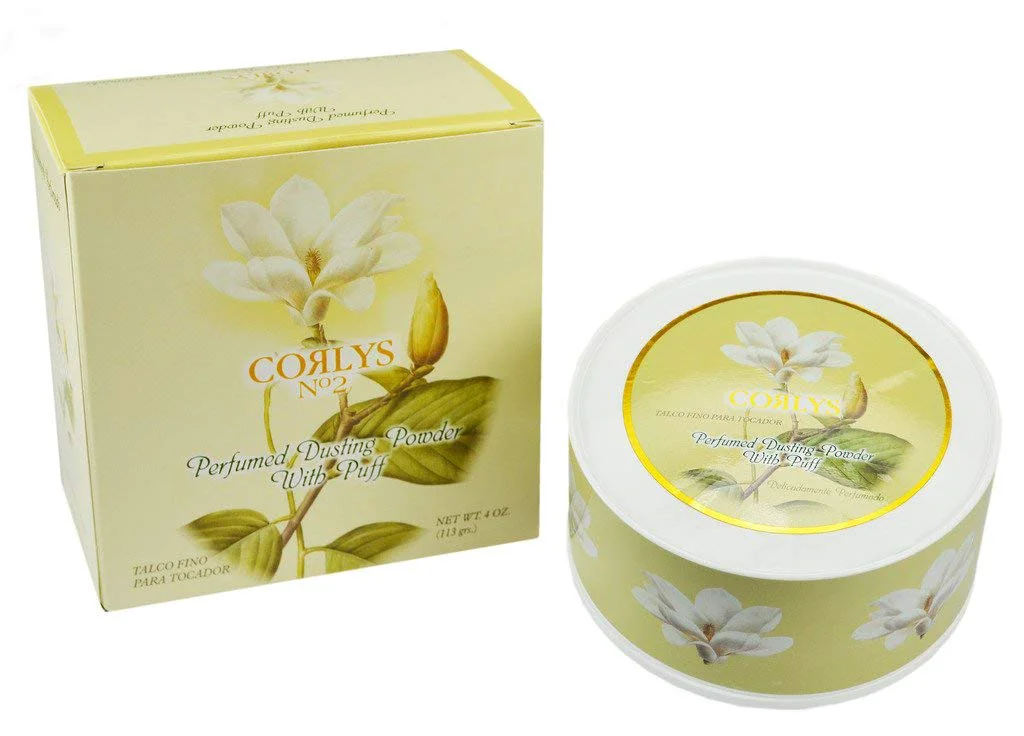Elegant Corlys Powder 4 Oz With Puff Talcum Powder Crafted