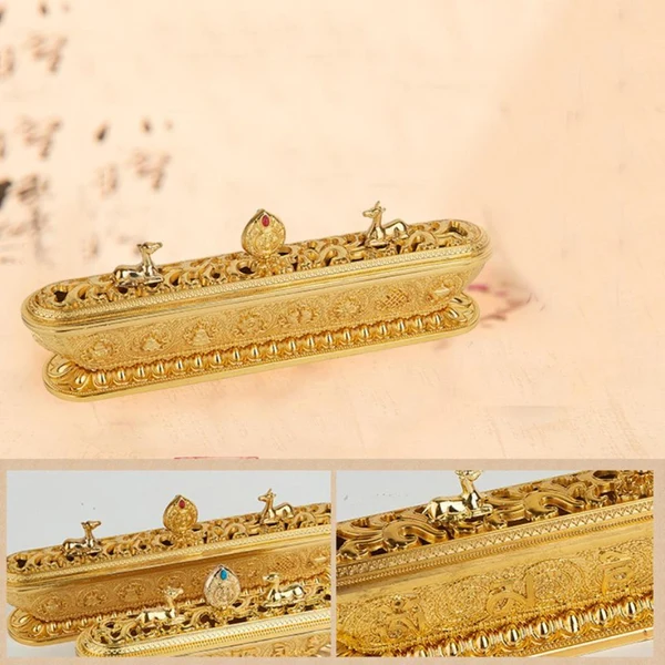 Outstanding Maxbell Metal Incense Joss Stick Cones Holder Tower Box Insense Burner Golden Genuine