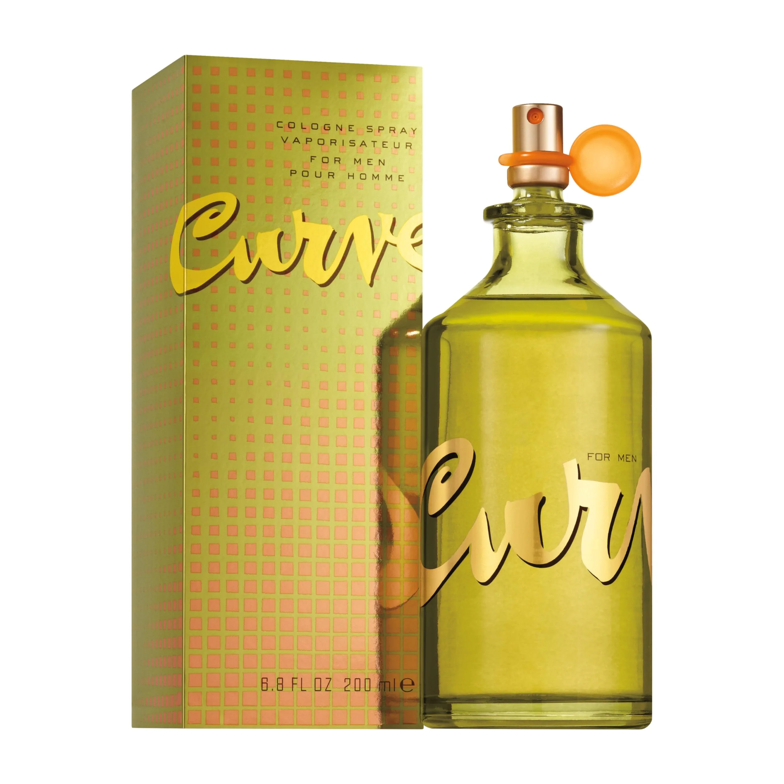 Trendy Curve Men's Cologne Fragrance Spray Gift for Him Spicy Woody Magnetic Scent for Day or Night 6.8 fl oz Enhanced