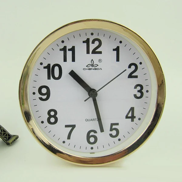 Effective Modern Multi Shaped Desk Clock Quartz Clock Gold Frame Home Decor Round High-End