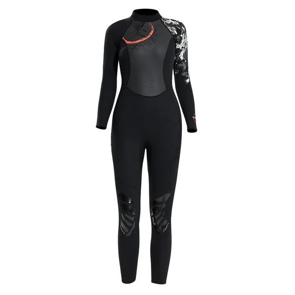 Healthy Maxbell Women 1.5mm Diving Wetsuit Long Sleeve Wet Suit Jumpsuit Full Body Suit S Smooth