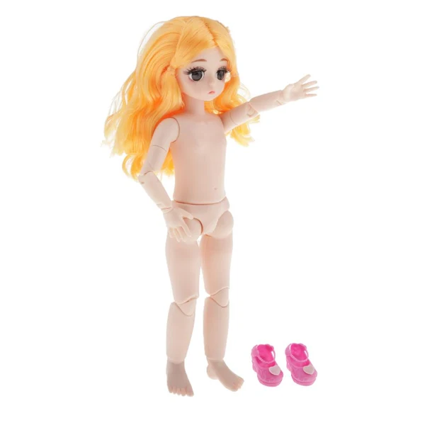 Top-Quality Maxbell 21 Jointed Female Doll Body Part for 28cm BJD Doll s Yellow User-Friendly