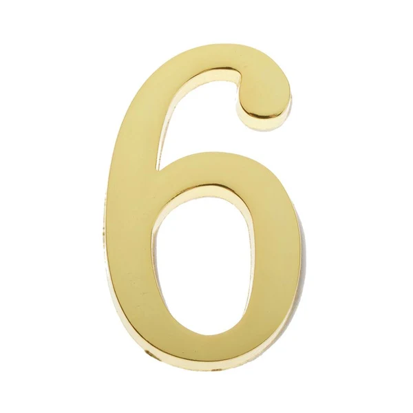 Responsible Maxbell Golden Self-Adhesive Door Number Sign Plaque Digit Number for Home Outdoor Number 6 Optimized