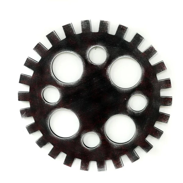 Optimized Maxbell Vintage Industrial Wooden Gear Steampunk Wall Decor Art Craft Plaque 40cm 3 Casual