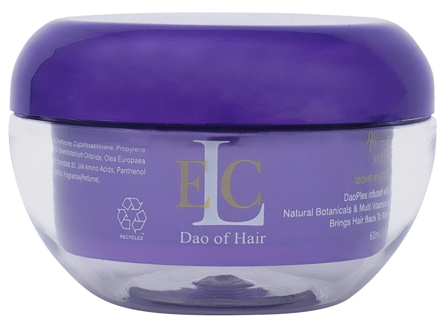 Professional ELC Dao of Hair Repair Damage RD Plus Leave-In Protein Cream 2 oz Healing Smoothing Leave-in Treatment Repairs Smooths Heat Color Protection Optimized