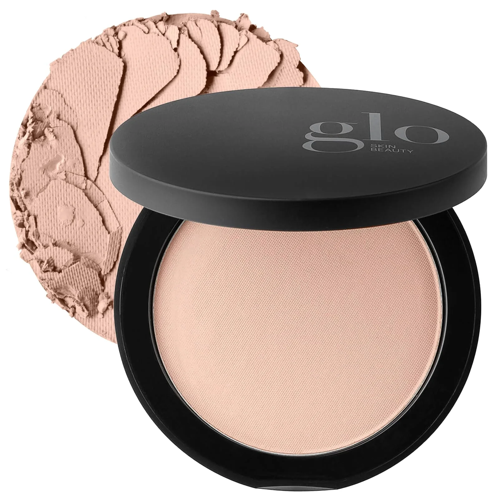 Official Glo Skin Beauty Pressed Base Powder Foundation Makeup Beige Light - Coverage for a Radiant Natural Second-Skin Finish Premium