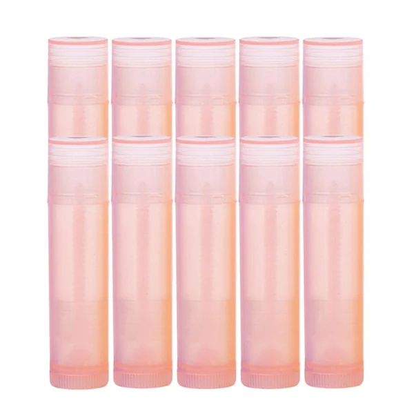 High-Grade Max Maxb 10x 5G Empty Lipstick Tubes Refillable Lip Gloss Balm Bottles Vials Pink Minimalist
