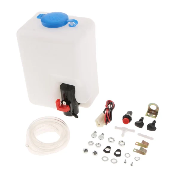 User-Friendly Max Maxb 1Set Washer Tank Pump Bottle Kit Universal Windshield Wiper System Reservoir Modern