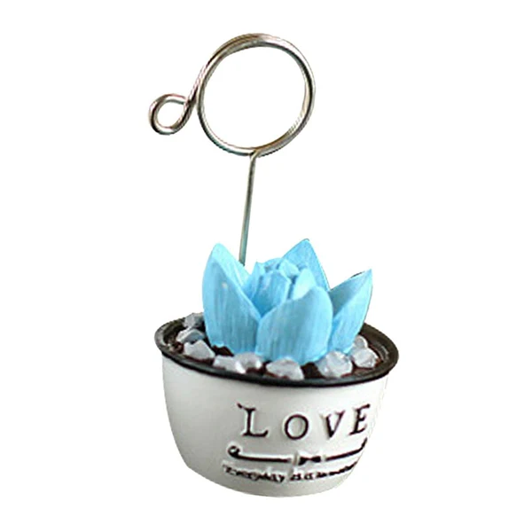 First-Class Max Maxb Photo Notes Message Card Clip Holder Artificial Cactus Bonsai Table Decor 3 World-Class