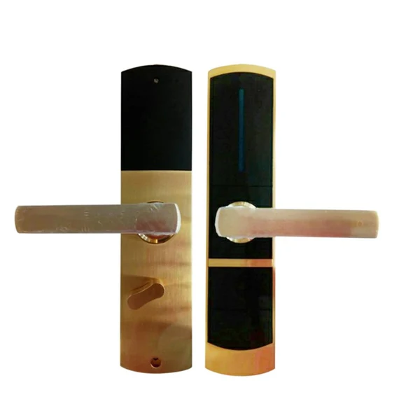 First-Class Max Maxb Electronic Door Lock RFID Card or Key Golden - Right internal open Modern