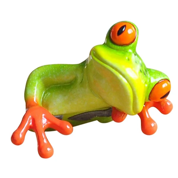 Casual Max Maxb Resin Creative 3D Craft Frog Figurine Office Desk Computer Decoration 2 Functional