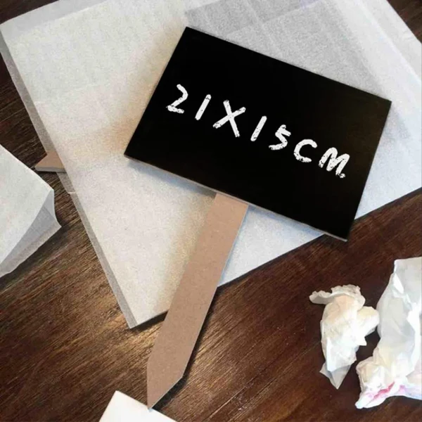 Classic Max Maxb 4Pcs Small MDF Blackboard Chalkboard with Stick Price Tags Message Board Selected
