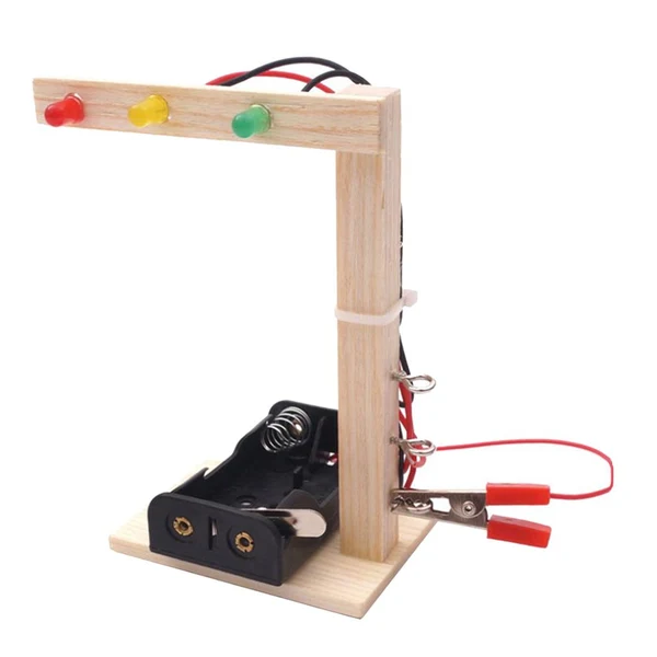 Traditional Max Maxb Kids Science Experiment DIY Traffic Light Assembly Educational Smart Toy Fast