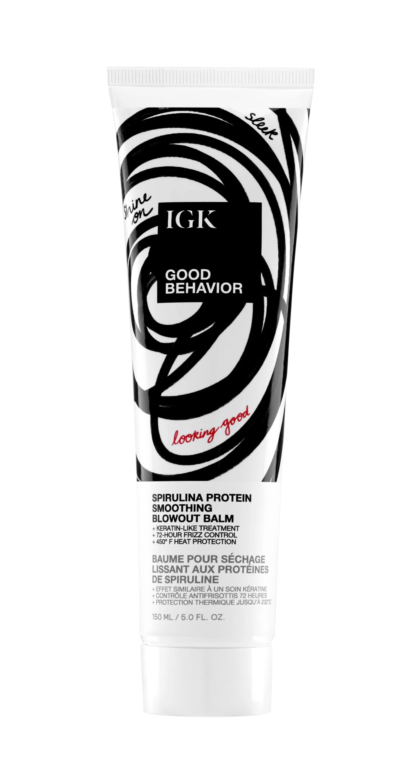 Outstanding IGK GOOD BEHAVIOR Spirulina Protein Smoothing Blowout Balm Keratin Like Treatment Frizz Control Heat Protectant Vegan Cruelty 5 Oz Carefully Designed