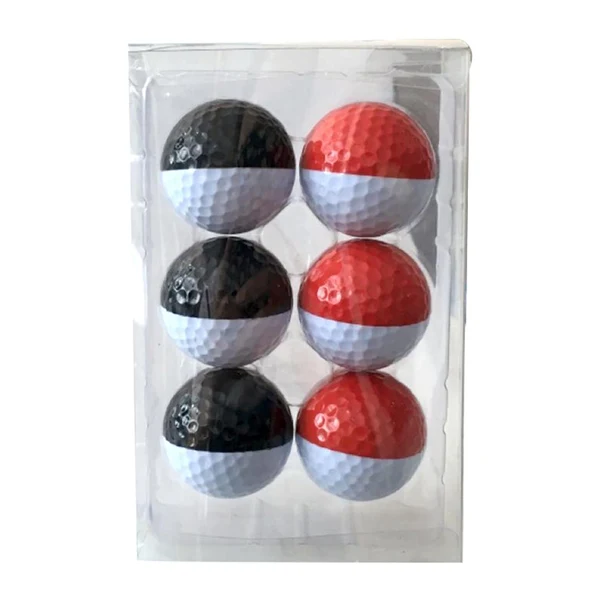 Green Max Maxb 6pcs Golf Ball for Match Practice Play Golfer Gift Black White Red White Sustainable