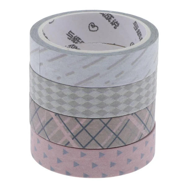 Fine Max Maxb 4 Rolls Decorative Washi Masking Tape Adhesive Paper Sticker 10mm 5 meter D High-Grade