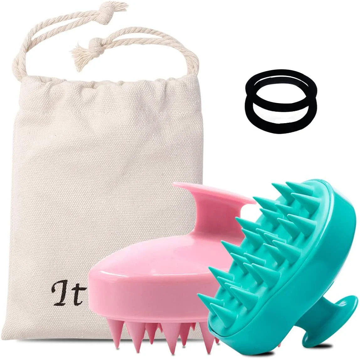 Casual Ithyes Shampoo Brush Silicon Scalp Massager Hair Brush Wet Dry Comb Head Rubber Care Improve Blood Circulation for Men Women Pets Pack 2 Green High-Performance