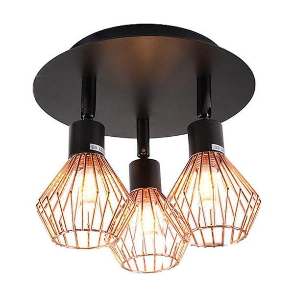 Carefully Designed Max Maxb 15W 3-Head Adjustable Ceiling Lamp Spotlights w Hollow Lampshade Warm White Selected