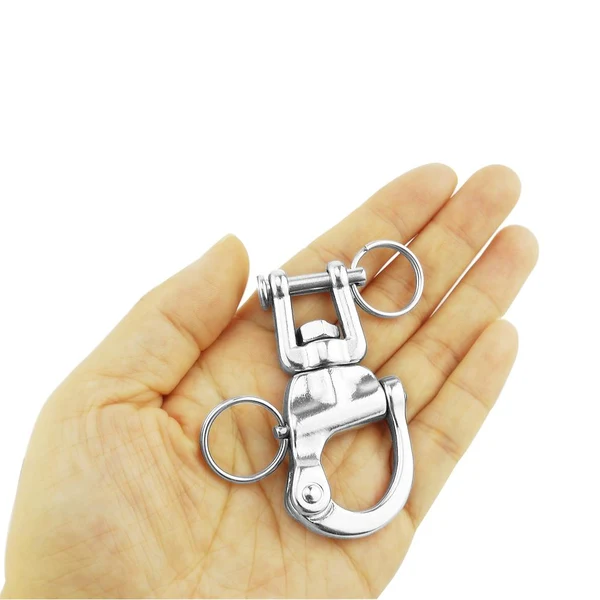 Superior Max Maxb 316 Stainless Steel 70mm Swivel Eye Snap Hook Shackle - Boat Sailing Yacht Official