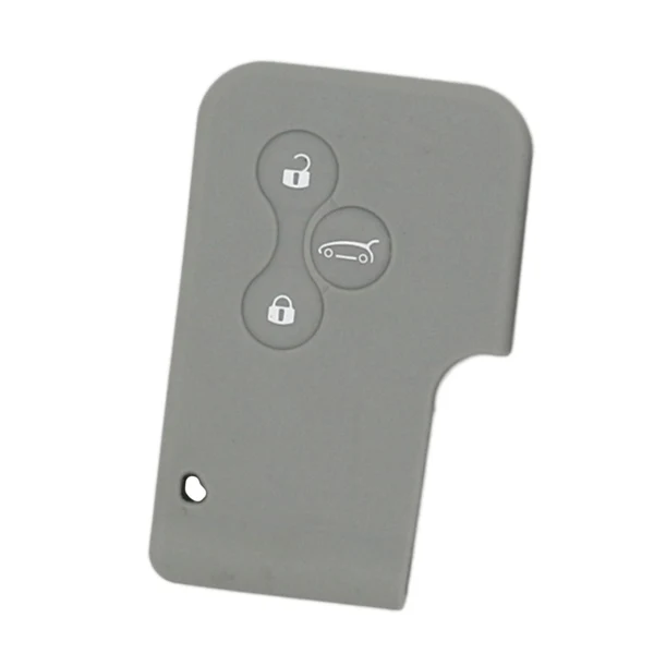 Dependable Max Maxb Car Smart Key Fob 3 Button Silicone Protector Cover Case For Renault Gray Refined