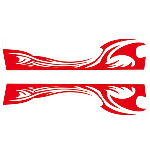 Top-Quality Max Maxb 2pcs Car Rear View Side Mirror Body Stripe Vinyl Sticker DIY Graphic Red Eco-Friendly