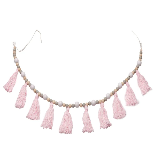 Advanced Max Maxb Wooden Beaded Tassel Pendant Mosquito Net Wall Hanging Ornament Craft 2 Soft