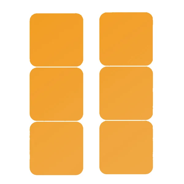 Organic Max Maxb 6 Pieces Self-adhesive Square Mirror Wall Stickers Decal 3 19x19cm Golden Breathable