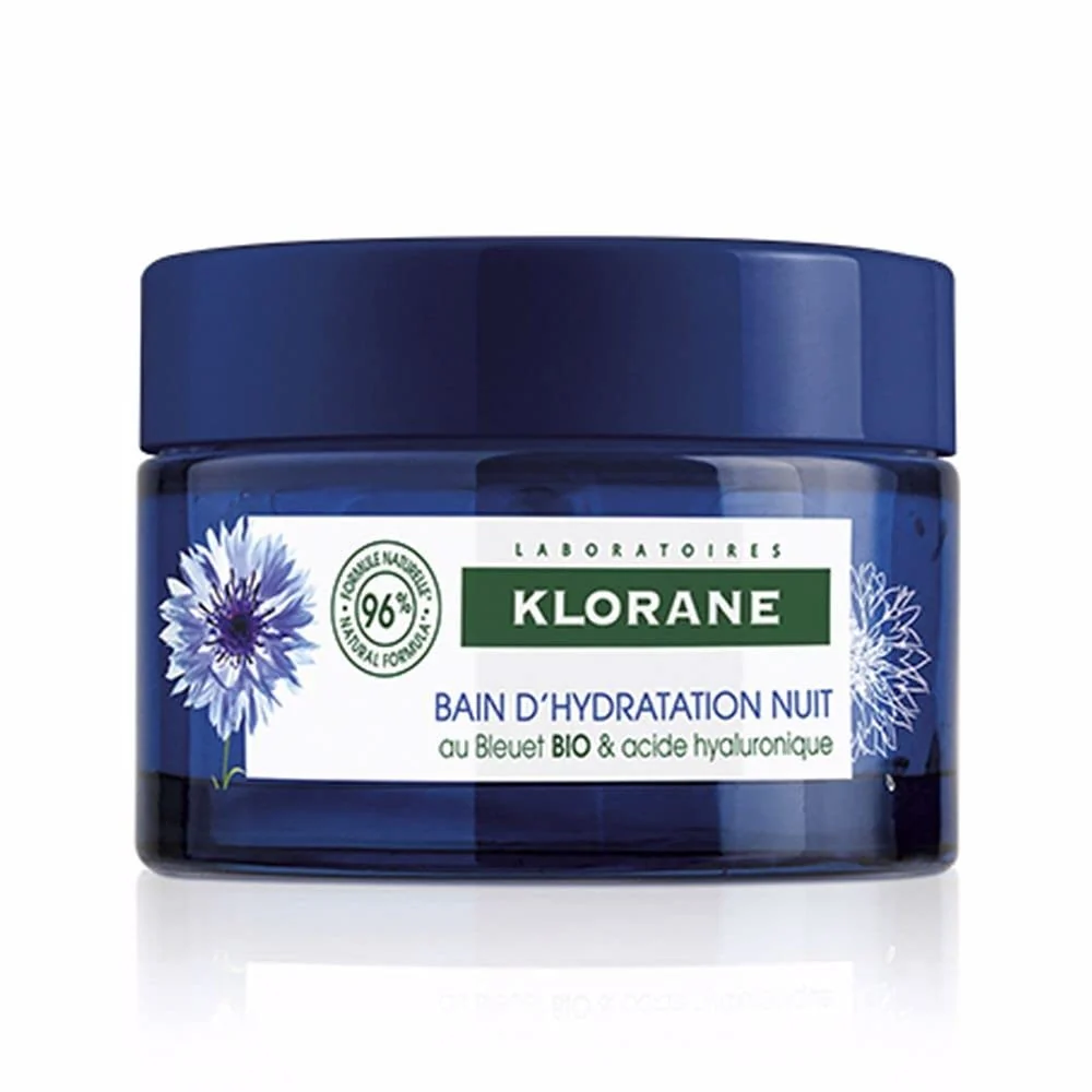 Trendy Klorane - Revitalizing Water Sleeping Mask with Organically Farmed Cornflower Hyaluronic Acid - Hydrating Night Mask - Awaken Moisturize Plump First-Class