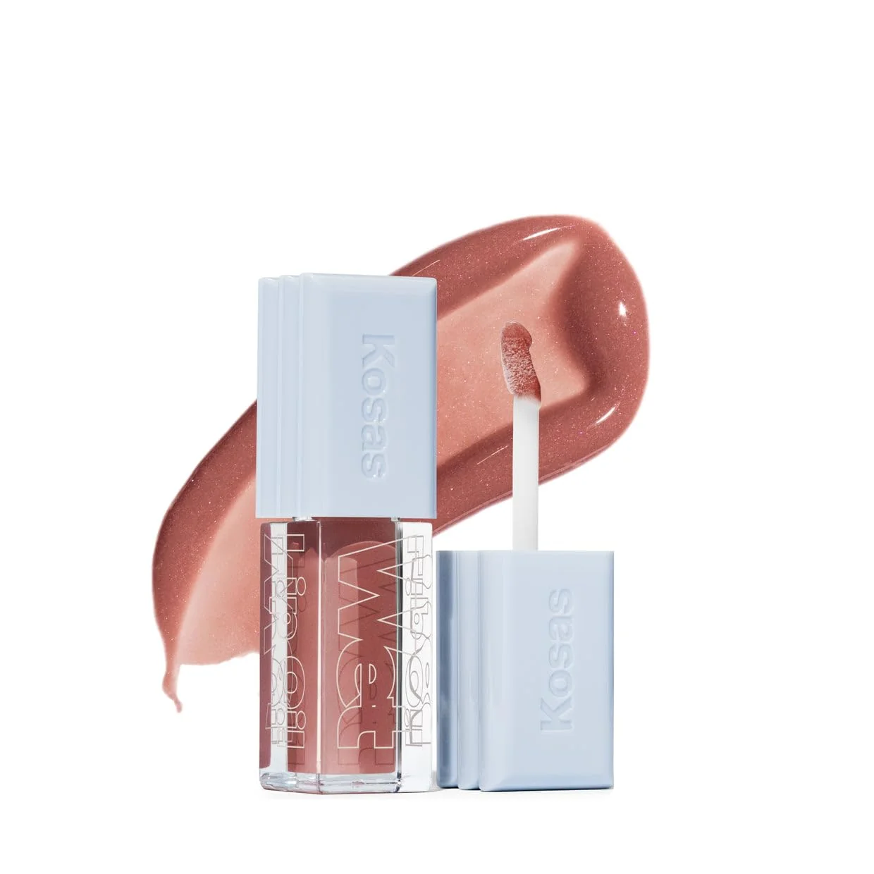 Classic Kosas Wet Lip Oil Gloss - Hydrating Lip Plumping Treatment with Hyaluronic Acid Peptides Non-Sticky Finish Unbuttoned Premium Material