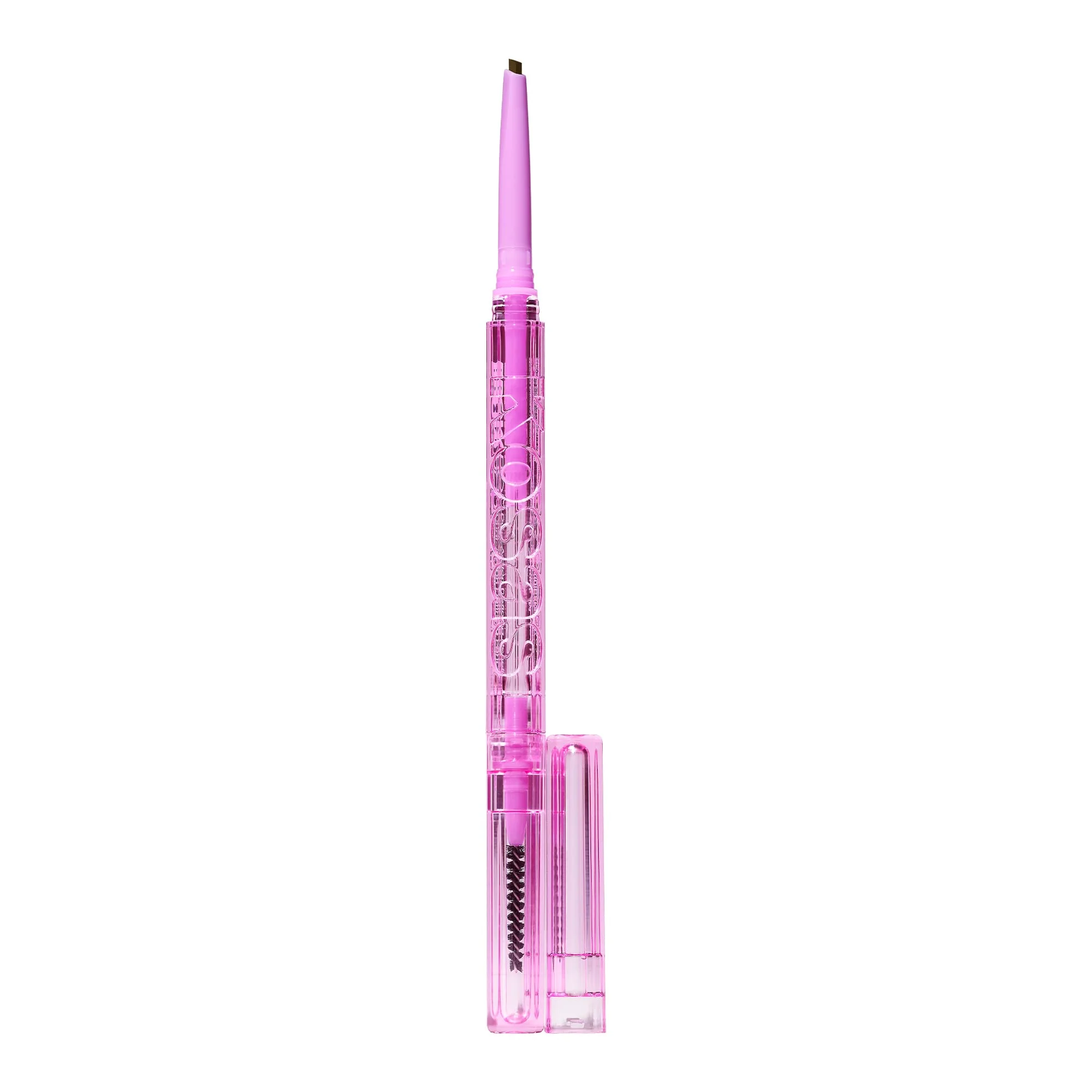 Easy-to-Use Kosas Brow Pop - Longwear Eyebrow Makeup Dual-Sided Defining Pencil with Castor Oil for Soft Natural Look of Hair - Dark Brown Comfortable
