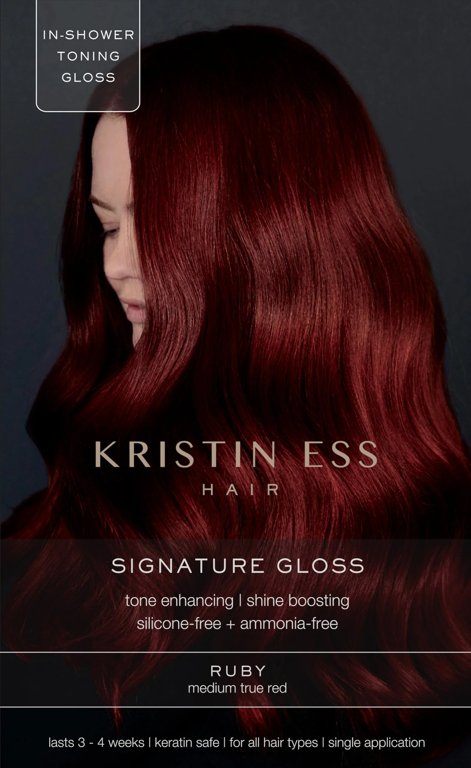 Fashionable Kristin Ess The One Signature Hair Gloss - Ruby Medium True Red User-Friendly