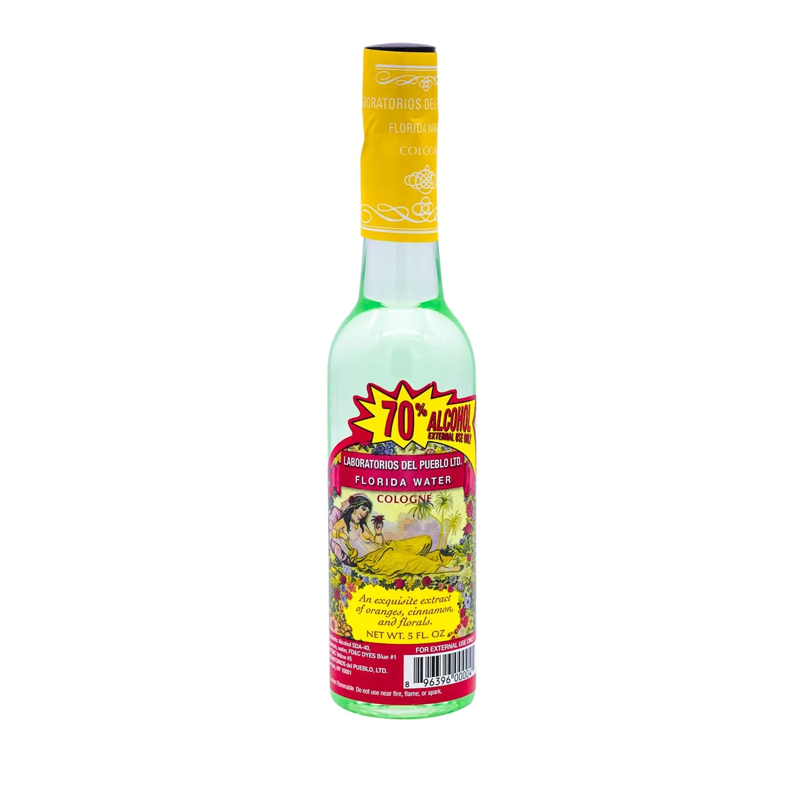 Consistent Laboratorios Del Pueblo Florida Water Cologne 5.0 Oz - One 1 Plastic Bottle Premium