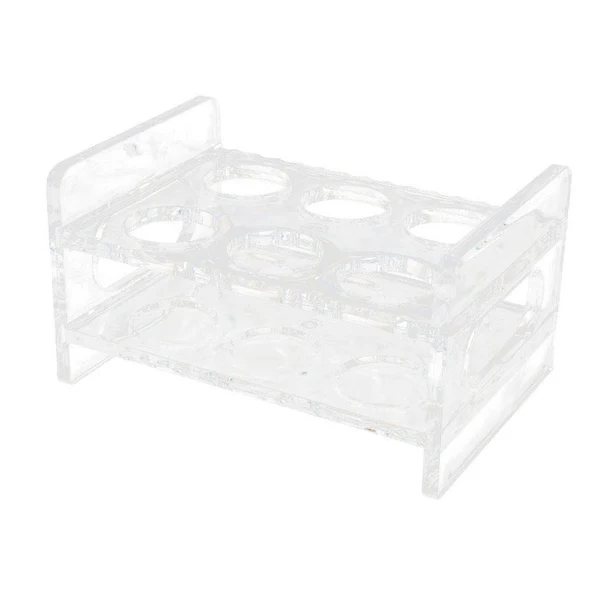 Detailed Max Maxb 6-Hole Clear Acrylic Shot Glass Holder Rack Barware Whisky Cup Serving Tray Soft