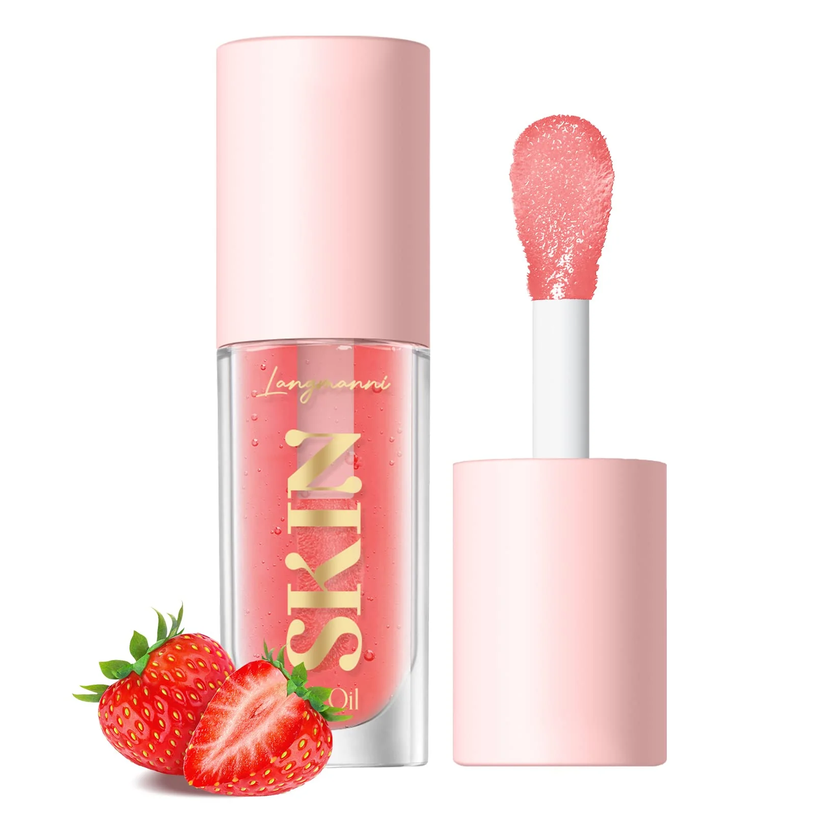 Powerful LANGMANNI Moisturizing Lip Oil No-Sticky Lip Gloss Lip Balm Lip Care Fruit Flavoured Lip Oil For Dry Lip's Moisturizing Hydrating And Nourishing Exceptional