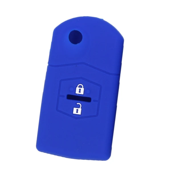 Crafted Max Maxb Car 2 Buttons Remote Silicone Key Cover Case Shell For Mazda M3 M6 Blue Eco-Friendly