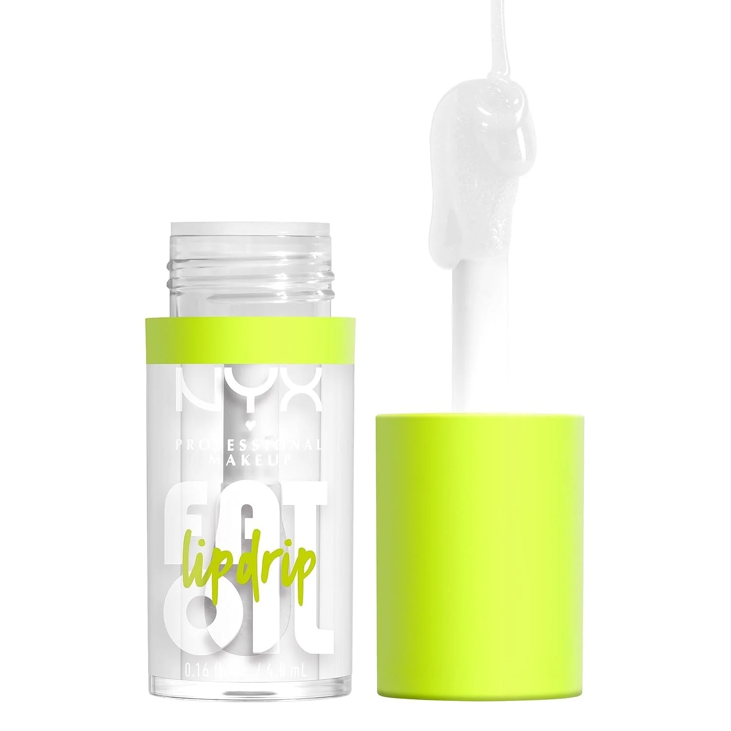 Selected NYX PROFESSIONAL MAKEUP Fat Oil Lip Drip Moisturizing Lip Oil Gloss Vegan Tinted Formula Up to 12 HR Hydration - My Main Clear High-Quality