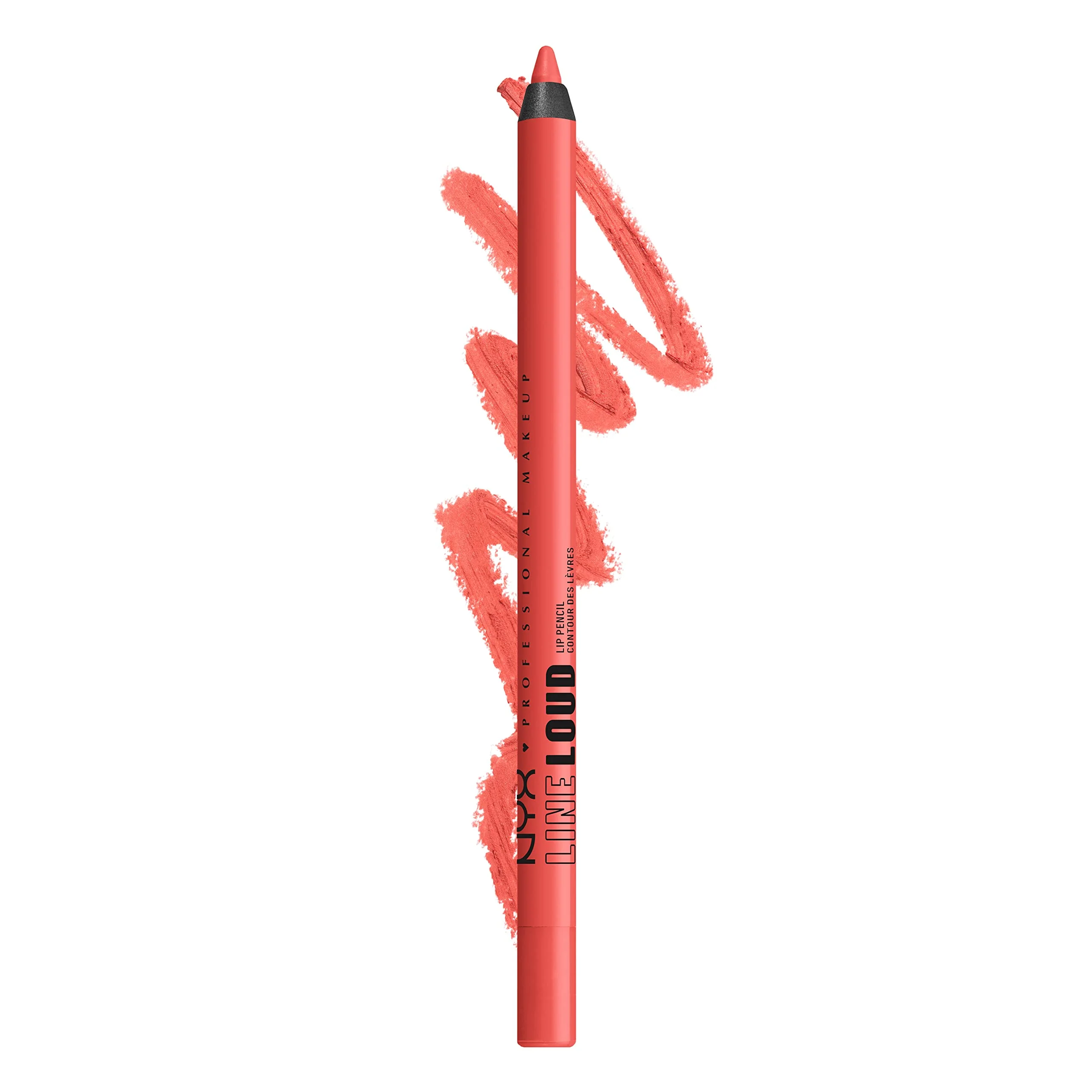 Innovative NYX PROFESSIONAL MAKEUP Line Loud Lip Liner Longwear and Pigmented Lip Pencil with Jojoba Oil Vitamin E - Stay Stuntin' Midtone Bright Orange Carefully Designed