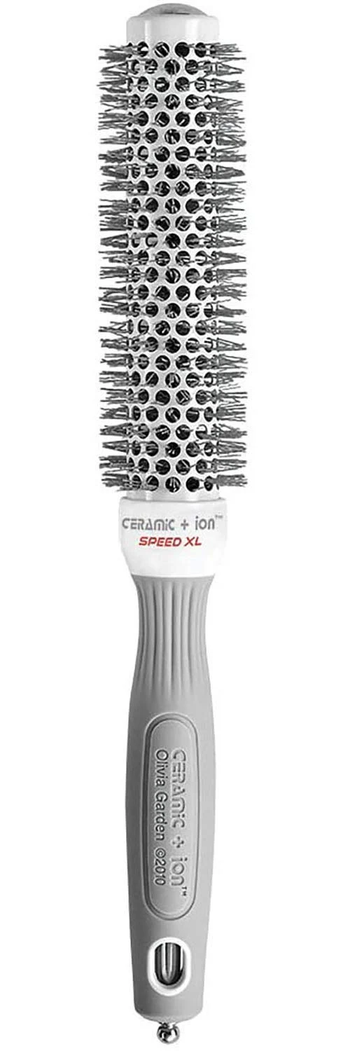 First-Class Olivia Garden Ceramic Ion Speed XL - Extra-Long Round Thermal Hair Brush - Not Electrical - Professional Blowout Brush for Normal to Thick Hair Refined