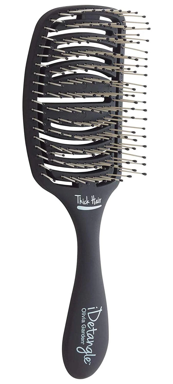 High-End Olivia Garden iDetangle Brush for Wet and Dry Hair - Detangler Brush for Women and Men - Adjusts Tension by Hair Type - For Curly Wavy or Straight Versatile