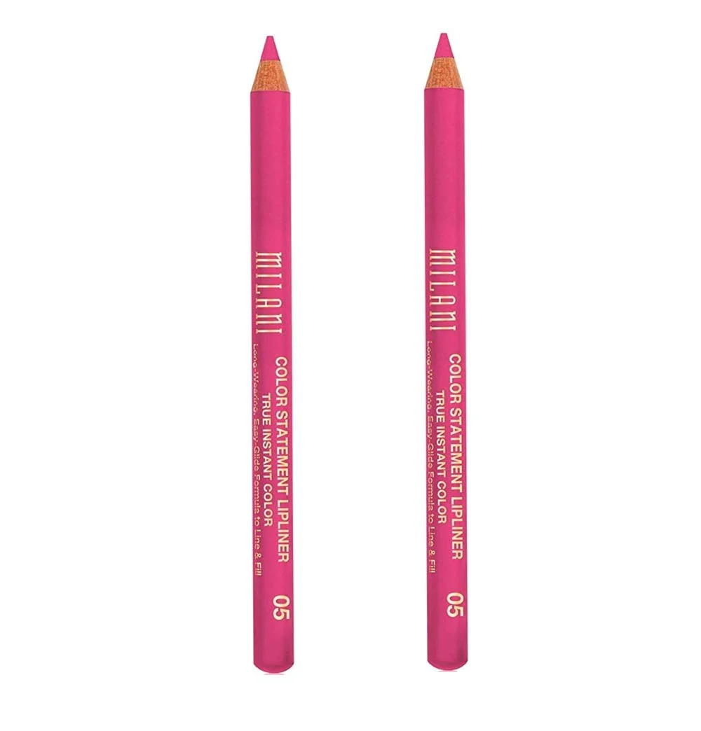 Flexible Pack of 2 Milani Color Statement Lipliner Haute Pink 05 User-Friendly