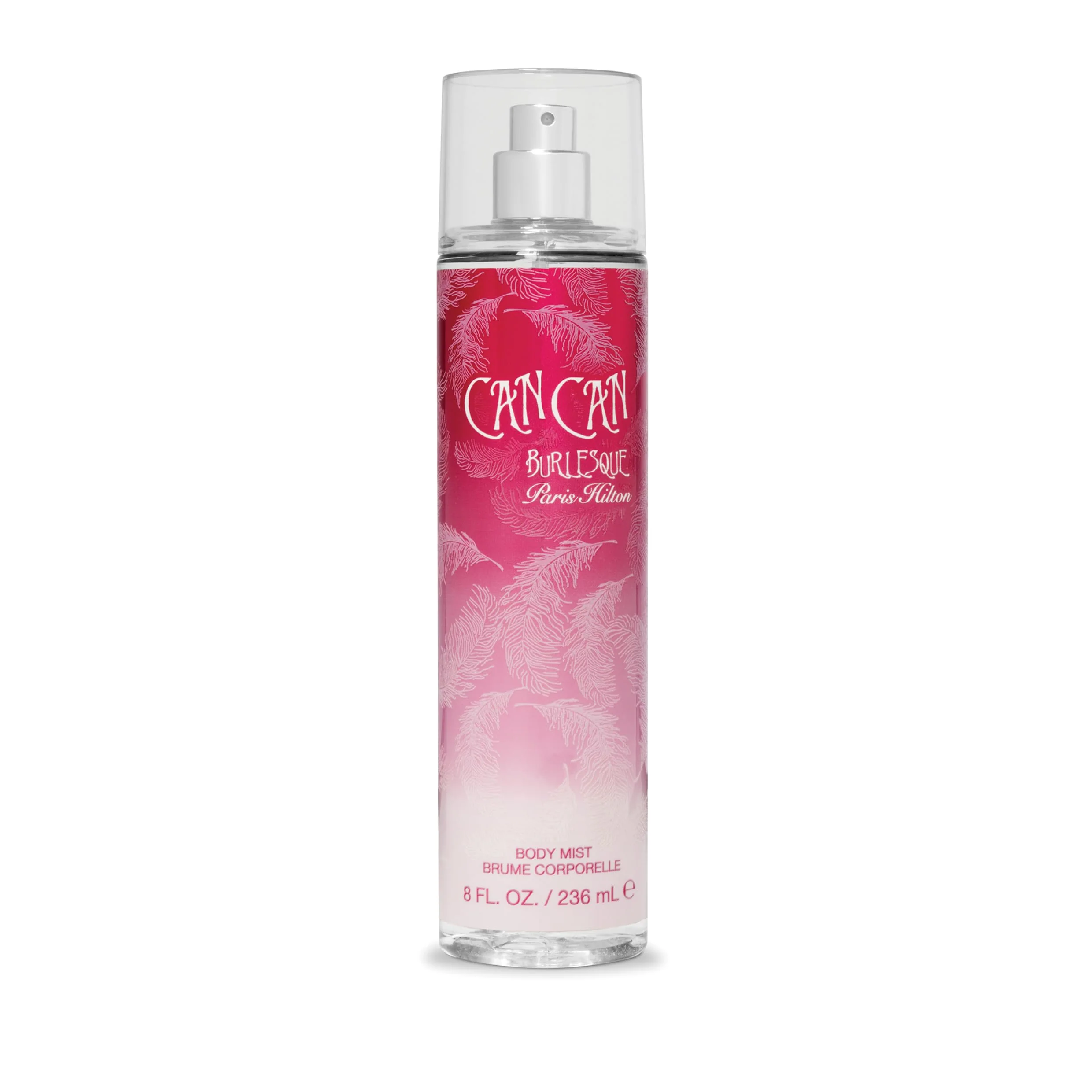 Contemporary Paris Hilton Can Can Burlesque Body Mist Fragrance for Women Playful and Flirtatious Fruity and Floral Scent With Notes of Clementine Nectarine Crafted