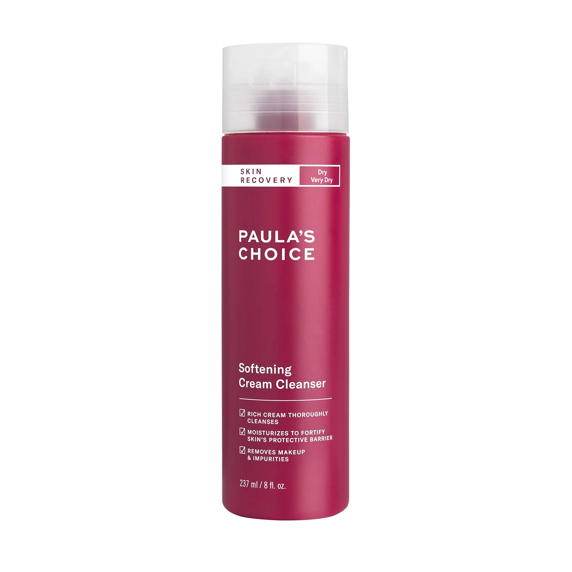 Casual Paula's Choice SKIN RECOVERY Cream Cleanser 8 Ounce Bottle for Extra Sensitive Redness and Rosacea Prone Skin Normal to Very Dry Facial Skin High-Quality