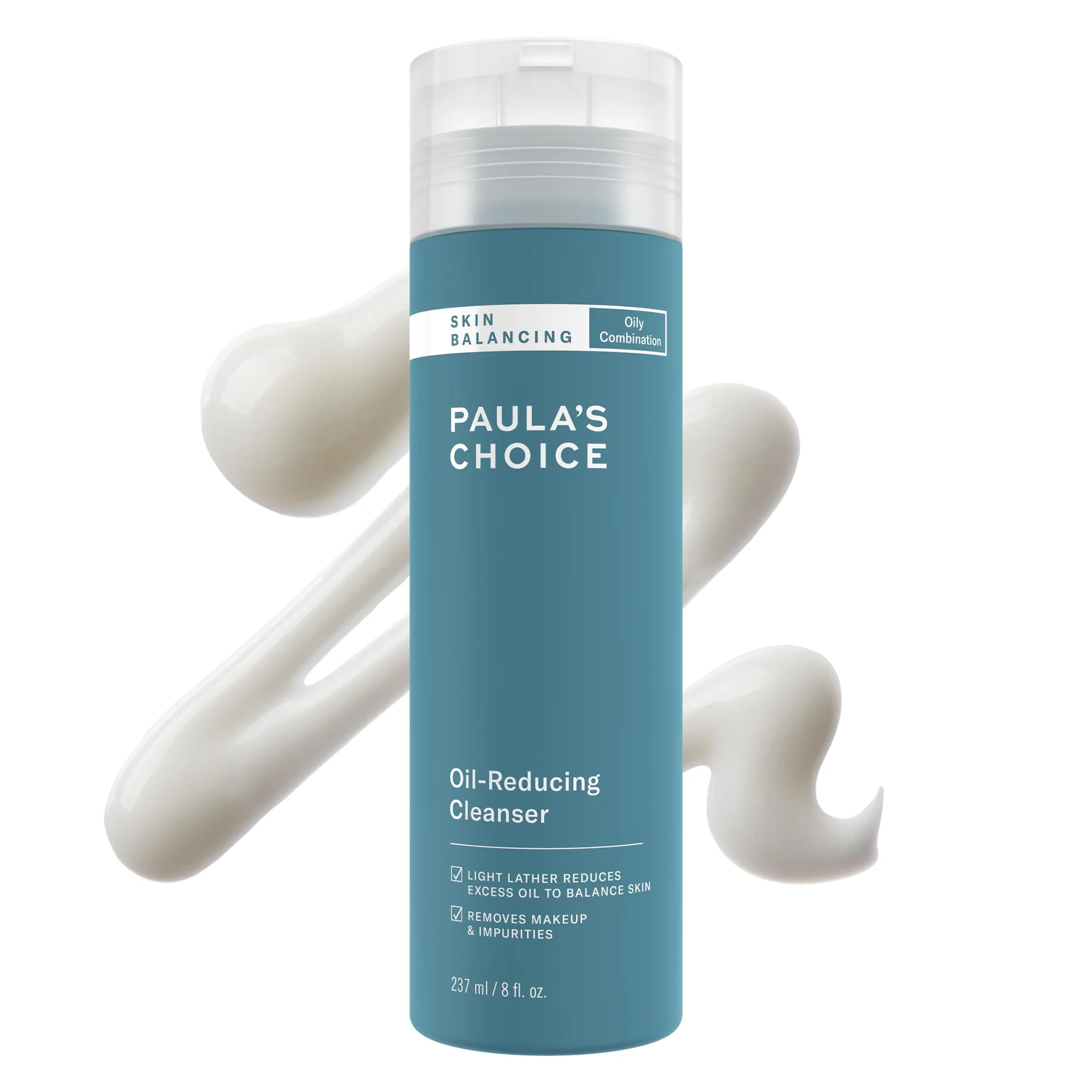 Premium Material Paula's Choice SKIN BALANCING Oil-Reducing Cleanser with Aloe Coconut Glycerin Face Wash for Oily Skin Large Pores Balances Skin Next-Generation