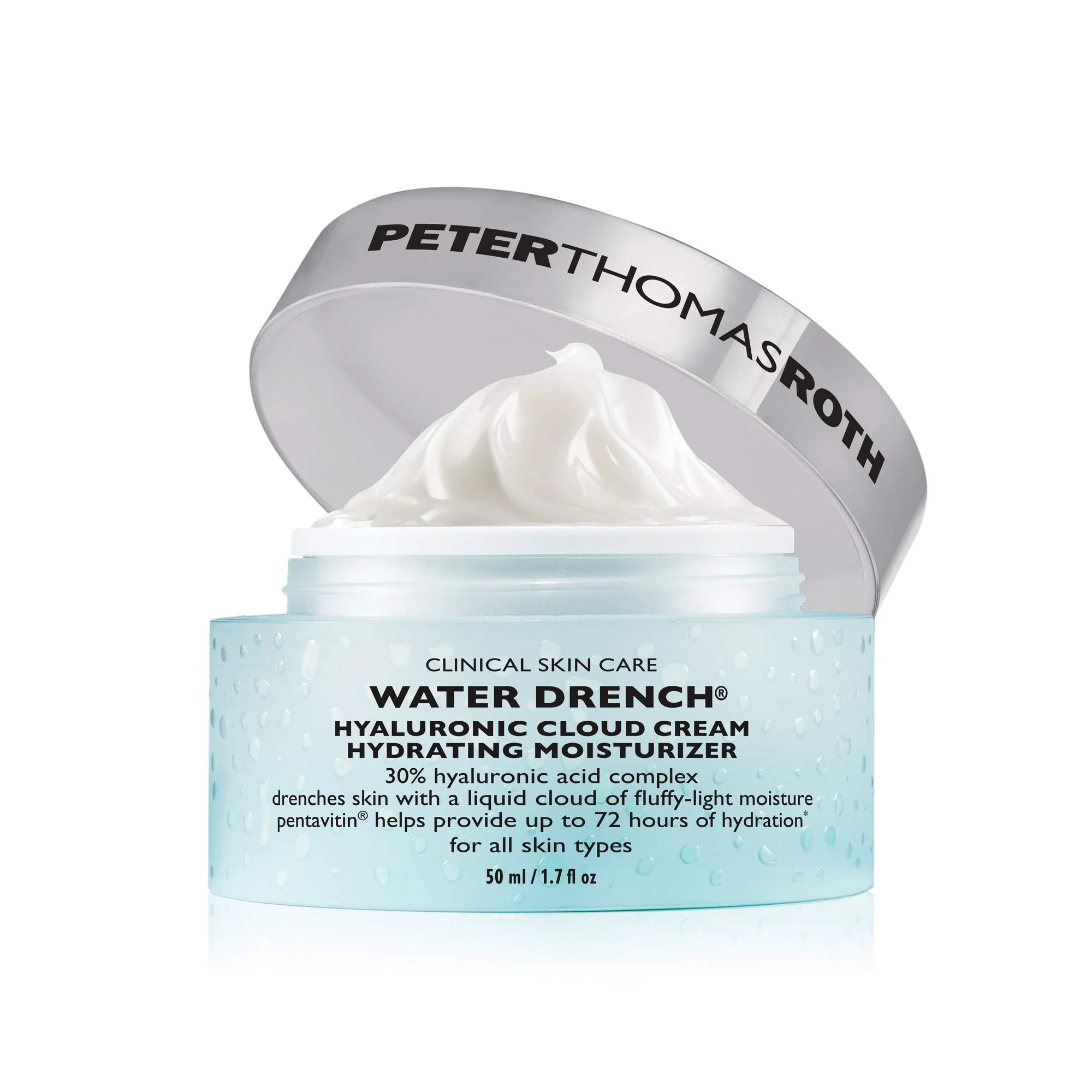 Flexible Peter Thomas Roth Water Drench Hyaluronic Cloud Cream Hydrating Refillable Moisturizer Hyaluronic Acid Cream For All Skin Types Line-Smoothing Next-Generation