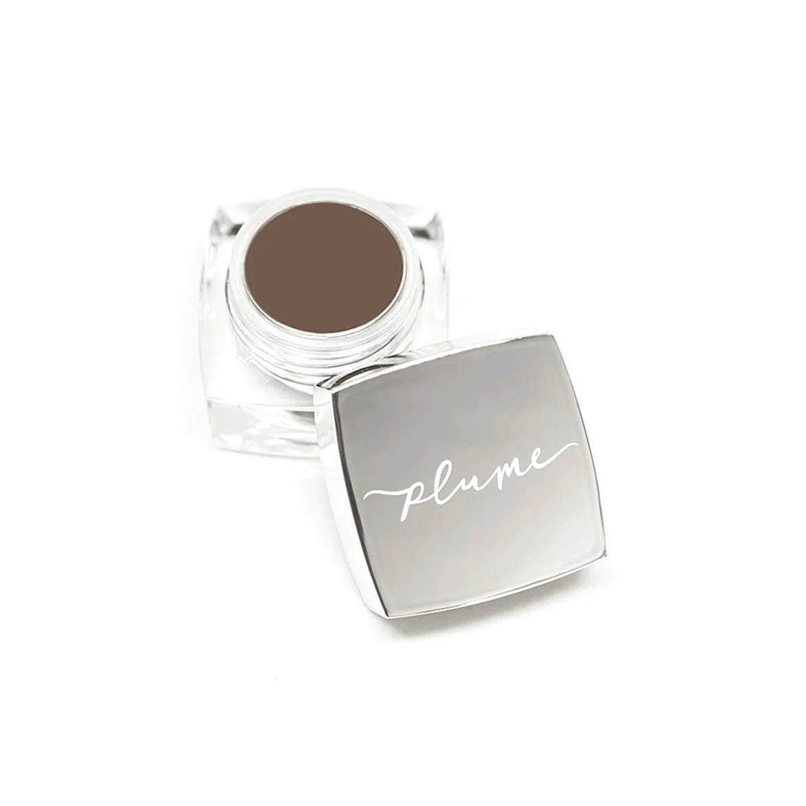 Organic Plume - Nourish Define Natural Brow Pomade Smudge-Proof Vegan Clean Beauty Chestnut Decadence Pomade Brush Optimized