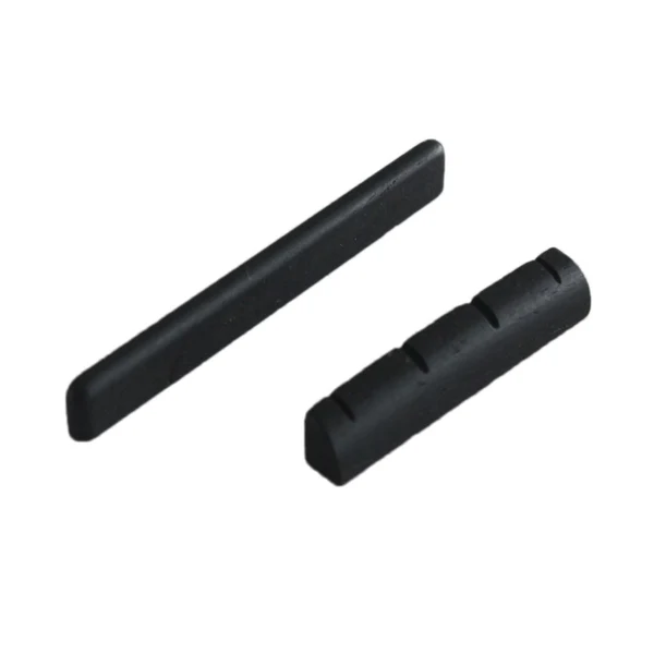 Relaxed Max Maxb Ebony Wood Guitar Nut and Saddle Set for 4 String Ukulele Guitar Accessory Professional