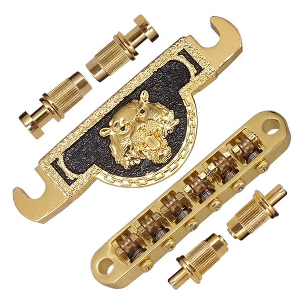 Unique Max Maxb Electric Guitar Roller Saddle Bridge Tailpiece For EPI LP Style Guitar Dependable